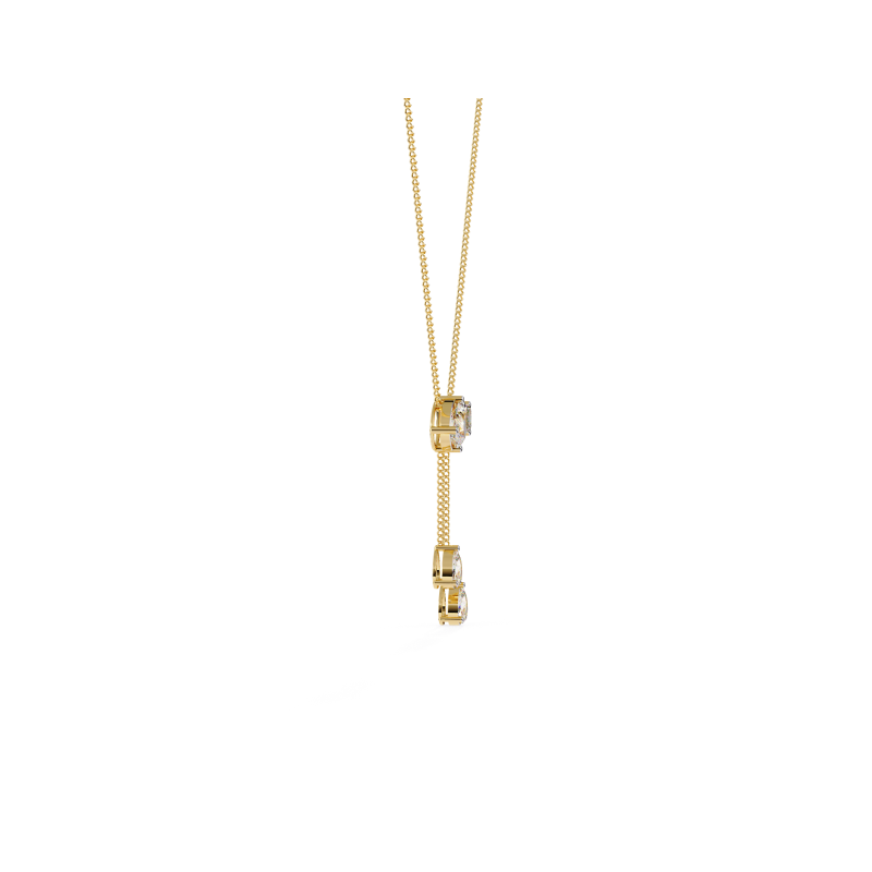 Celestial Drizzle Diamond Drop Necklace